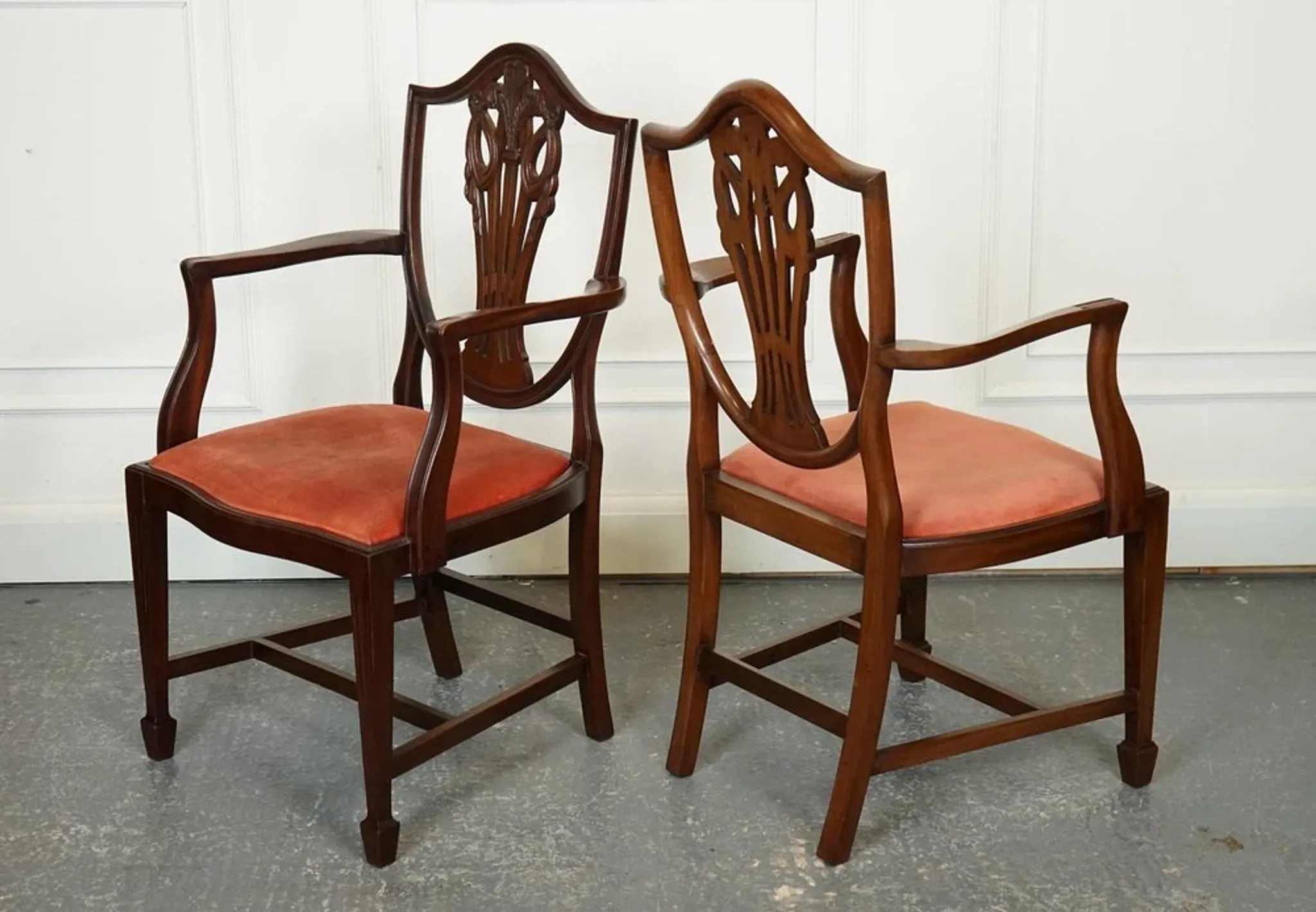 Victorian Hepplewhite Carver Chairs