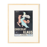 Affiche des années 1960 de « chocolat klaus »