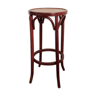 Curved wooden bar stool