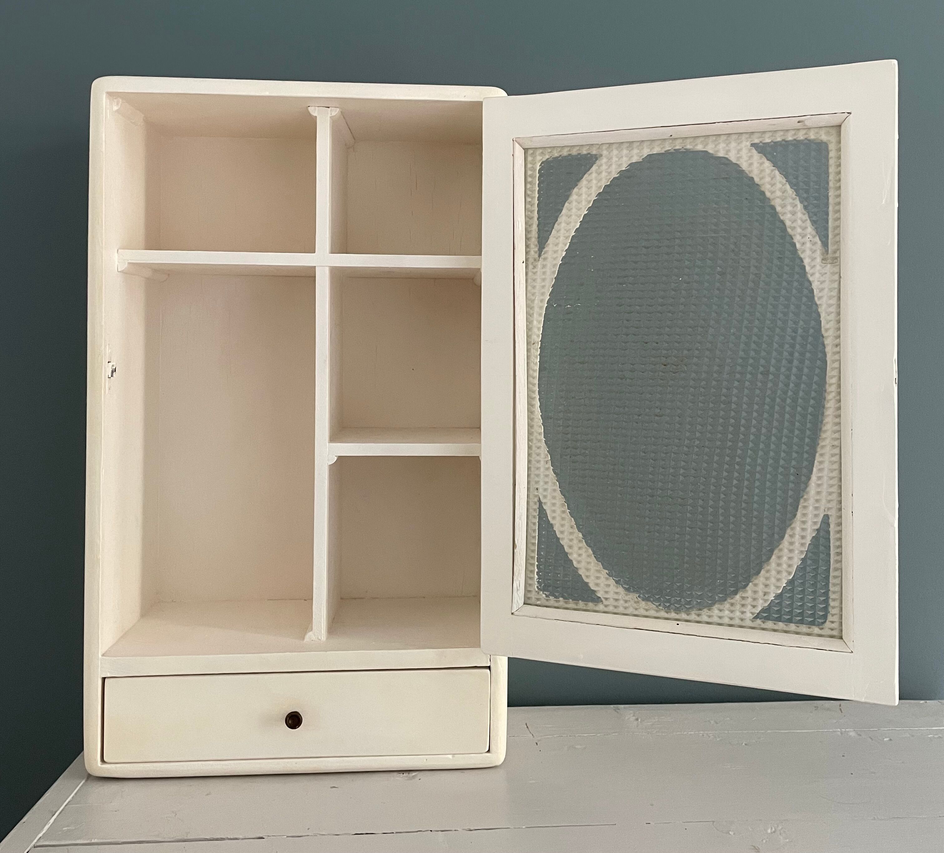 Antique toilet cabinet to hang