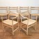 Ensemble de 6 chaises de salle à manger modèle CH46 et CH47 par Hans J. Wegner