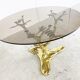 Vintage brass coffee table, 1970s