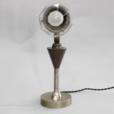 Lampe de bureau Sécession des années 1930, en laiton et verre, Tchécoslovaquie