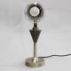 1930s Secession brass and glass desk lamp, Czechoslovakia