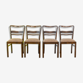 Série de 4 chaises scandinaves vintage – 45 cm