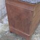 Louis Philippe style chest of drawers 4 drawers gray marble walnut raw wood