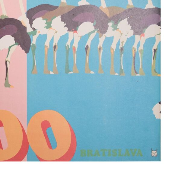 Affiche polonaise  ''ZOO Bratislava'' Marek Mosiński 1970