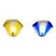 Pair of glass wall lights, Scandinavian design, 1950s.