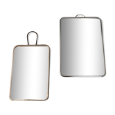 Série de 2 miroirs de barbier