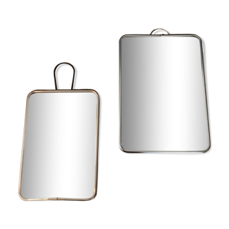 Set of 2 barber mirrors