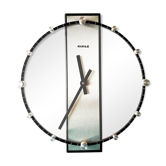 Horloge murale moderniste space age Kiplé Allemagne années 60