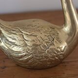 Vintage Brass Swan