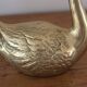 Vintage Brass Swan