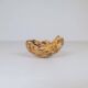Set of 3 bowls in organic burl wood from Swedish folk art, circa 1960-1970.