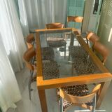 Table and 8 chairs Roche Bobois