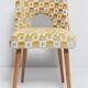 Mustard yellow Shell chair from the mid-century, 1960s
