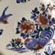 Tableware set, rooster with peonies or dolphin, Gien 1940