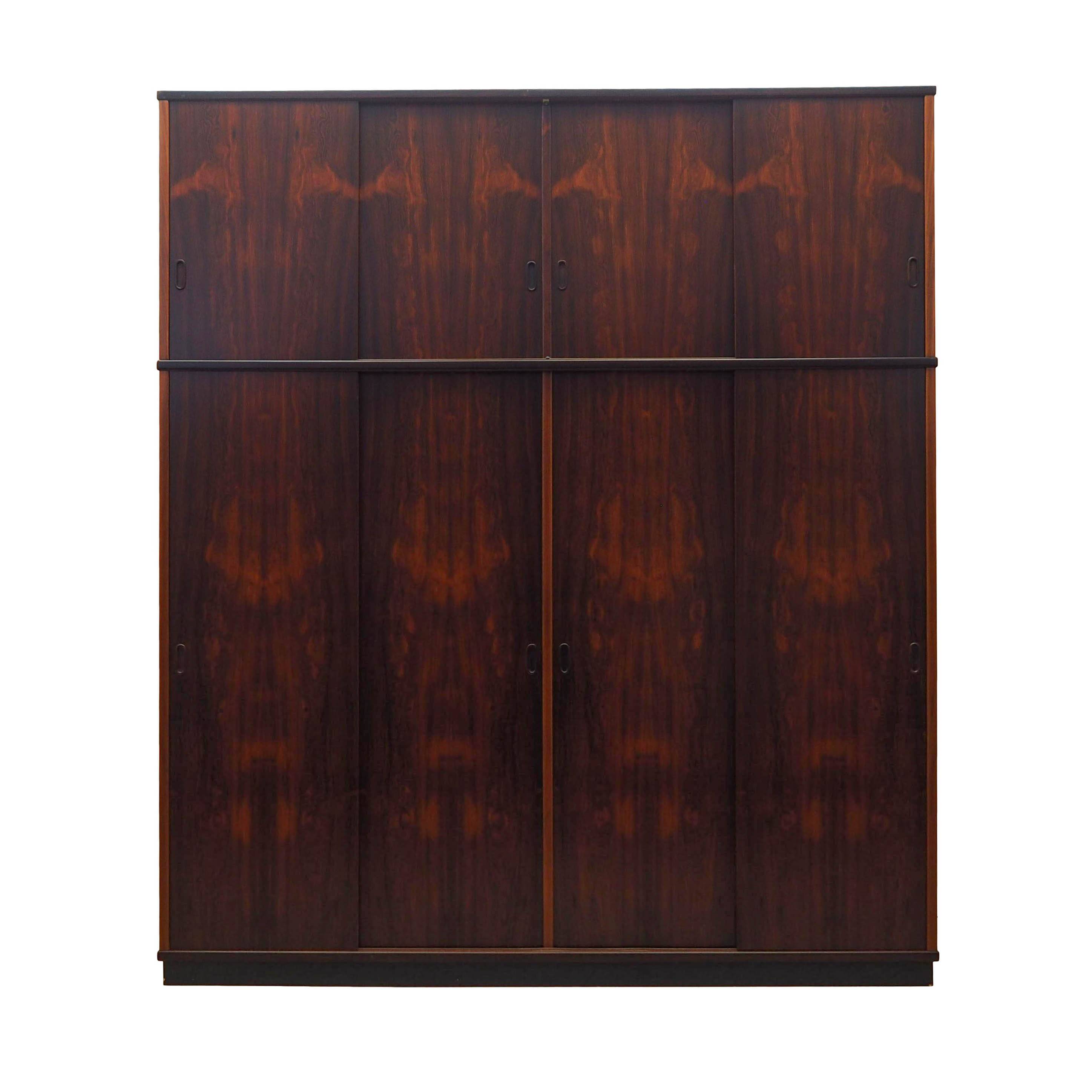 Rosewood wardrobe, Danish design, 1970s, made in Denmark