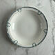 Shallow dish St Amand decorated with green crowns.