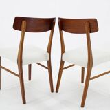 1960s Pair of Danish Teak Chairs, Restored