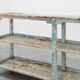 Industrial console with patina of old layers of paint, France ca. 1900