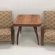 Fauteuils Halabala H 269 et table araignée, Tchécoslovaquie
