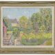 Maurice Léan (20th century) The garden in bloom Oil on canvas