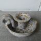 Cellar rat candle holder signed austruy