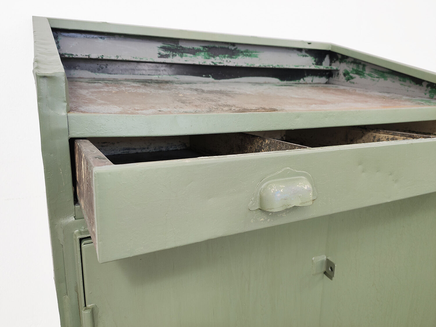 Ancient workshop metal furniture