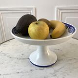 Compotier Terre de Fer Sarreguemines model "Capri" Casino early twentieth century