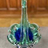 Murano: blown glass centerpiece basket
