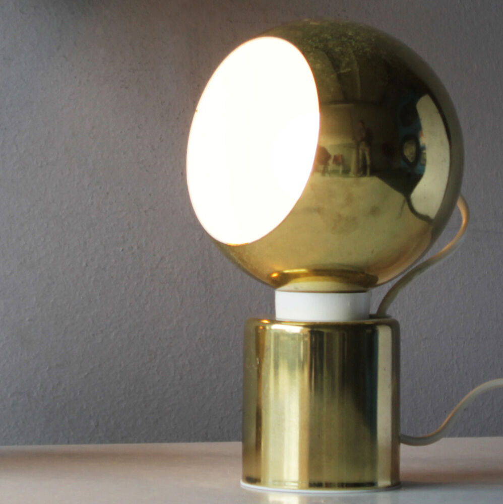 Magnetic brass ball light by Reggiani