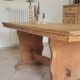 Monastery dining table, farmhouse, solid oak, antique vintage.
