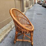 Fauteuil enfant en rotin