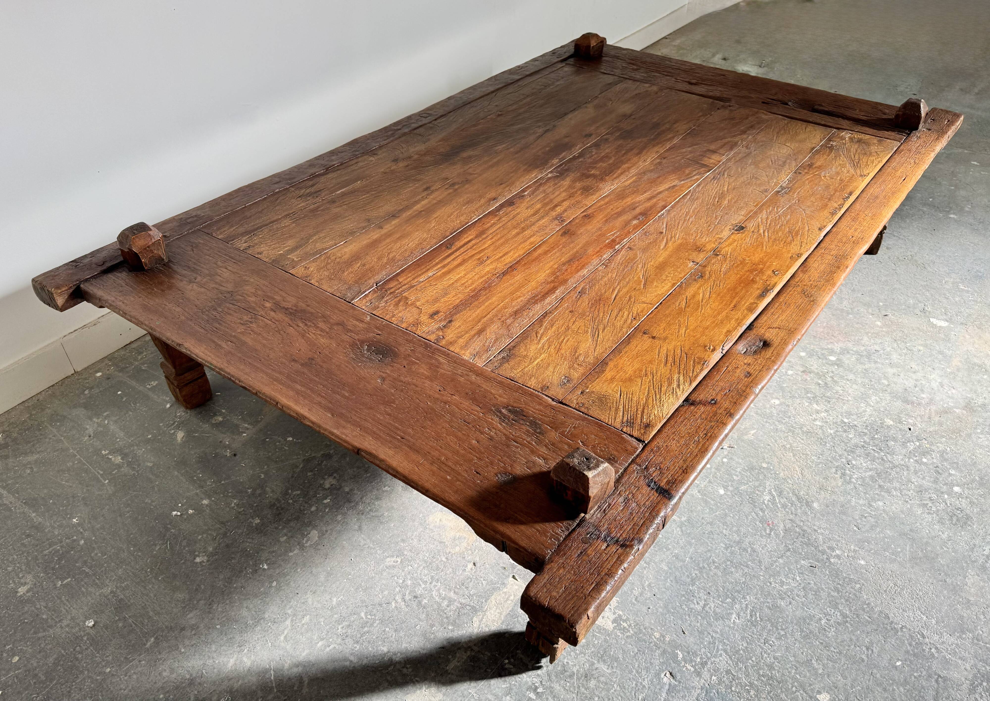 Large Antique Indonesian Coffee Table