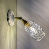 Vintage bubble glass tulip wall light