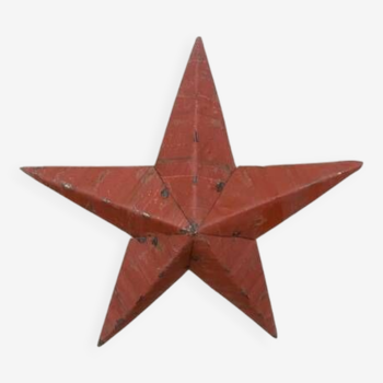 Étoile amish rouge 30cm