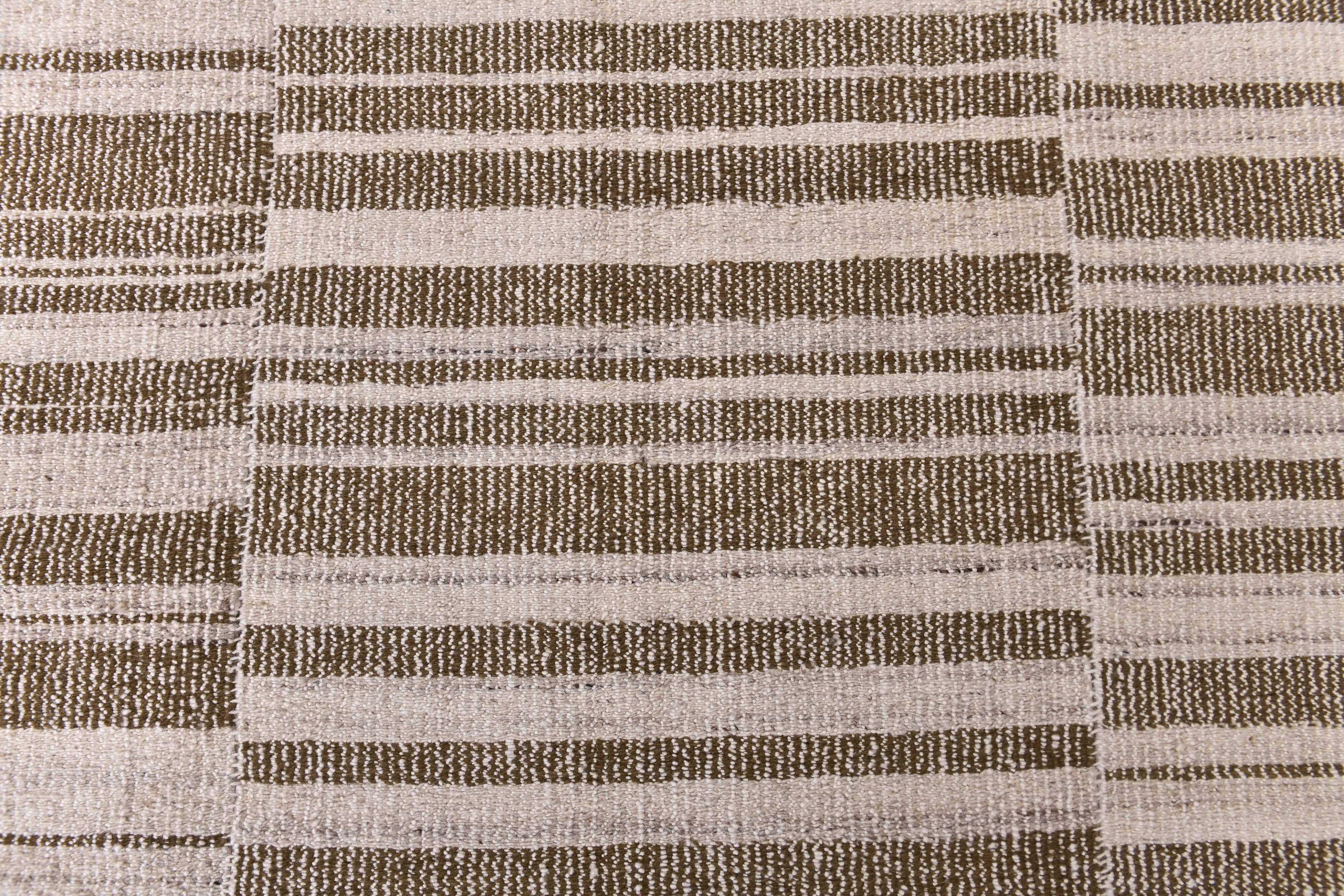 300x217cm  cream Saffran kilim carpet, large wool kilim rug, scandinavian