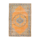 6x9 orange madallion oushak rug, 288x194cm