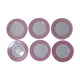 6 flat plates the pink and gold Amandinoise Saint Amand