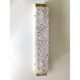Pair of Gold Wall Sconces With Blue Graniglia Murano Glass