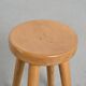Tabouret en Pin par René Martin, France, circa 1965