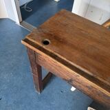 Old wooden school desk