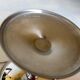 6 footed bowls with a silver metal ice frieze