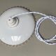 Suspension en opaline blanche