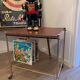 Desserte table rangement vinyles vintage