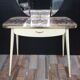 Hairdresser of the 50s and 60s with triptych mirror