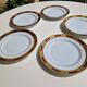 Dessert plates, fine porcelain, Arc de Triomphe, The Imperial Table