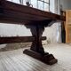Table de monastère XXL en chêne, 19ème s.