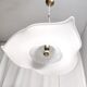 Postmodern White Murano Glass Pendant Marked La Murrina, Italy 1980s